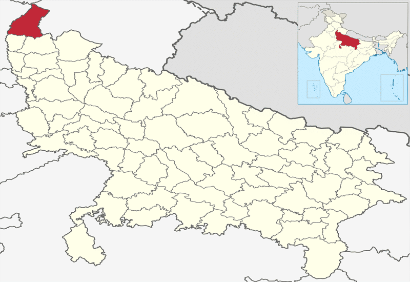 India Uttar Pradesh districts 2012 Saharanpur.svg