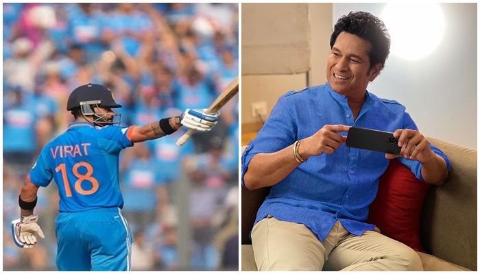 INDvsNZ Sachin on Kohli what Sachin Tendulkar said Kohlis century breaking his own records 1