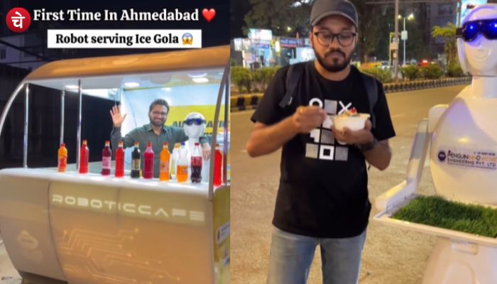 Robot Serving Ice Gola