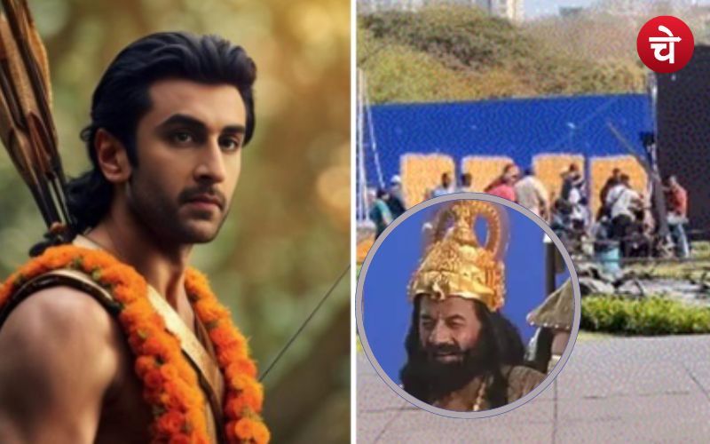 'रामायण' के सेट से लीक हुई स्टारकास्ट की तस्वीरें, दशरथ के रोल में नजर आए टीवी के राम