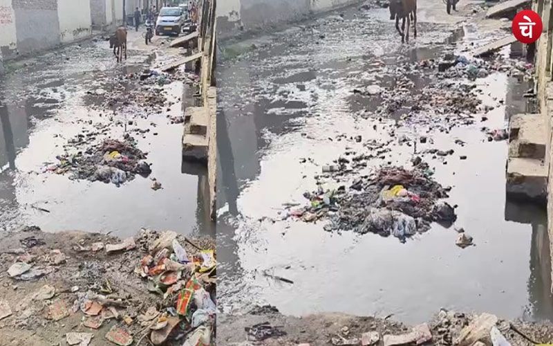 देवला गांव में नहीं बनी सड़क, बारिश में बन जाता है नर्क