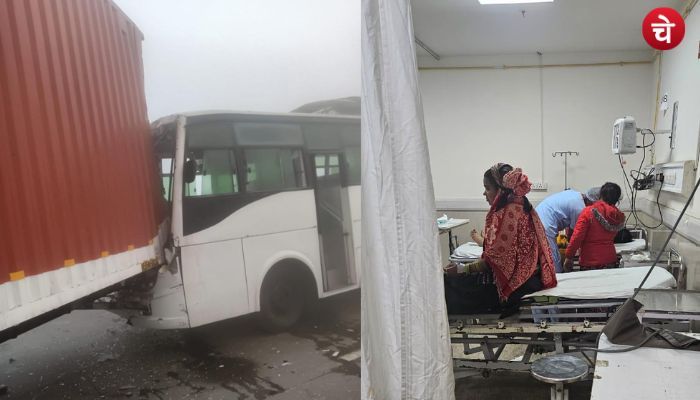 कोहरा बना मुसीबत, ईस्टर्न पेरिफेरल एक्सप्रेसवे पर हादसा, एक दर्जन से अधिक घायल