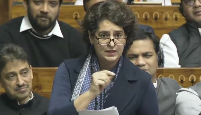लोकसभा में सुपरहिट रहा प्रियंका गांधी का पहला भाषण