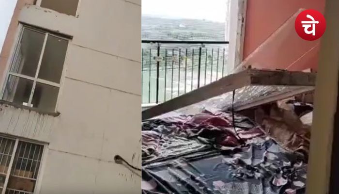 नोएडा में आंधी का तांडव, तेज हवा से हुआ भारी नुकसान, वीडियो वायरल