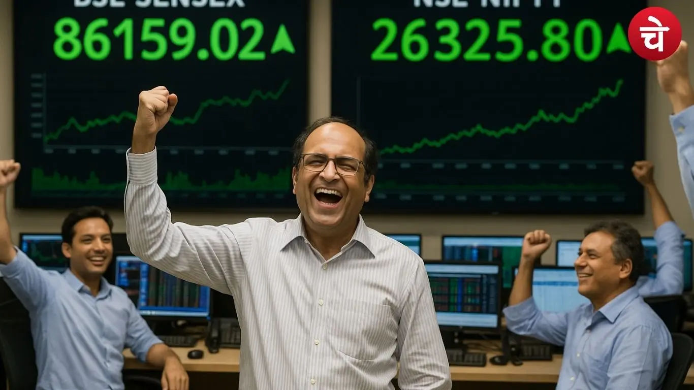 GDP रफ्तार पकड़ते ही शेयर बाजार में जश्न,सेंसेक्स–निफ्टी ने छुआ नया शिखर