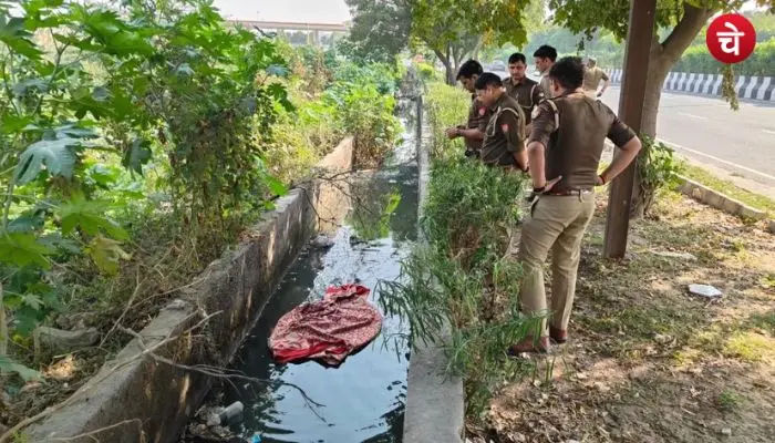 नोएडा के एक नाले में महिला की सिर कटी लाश बरामद