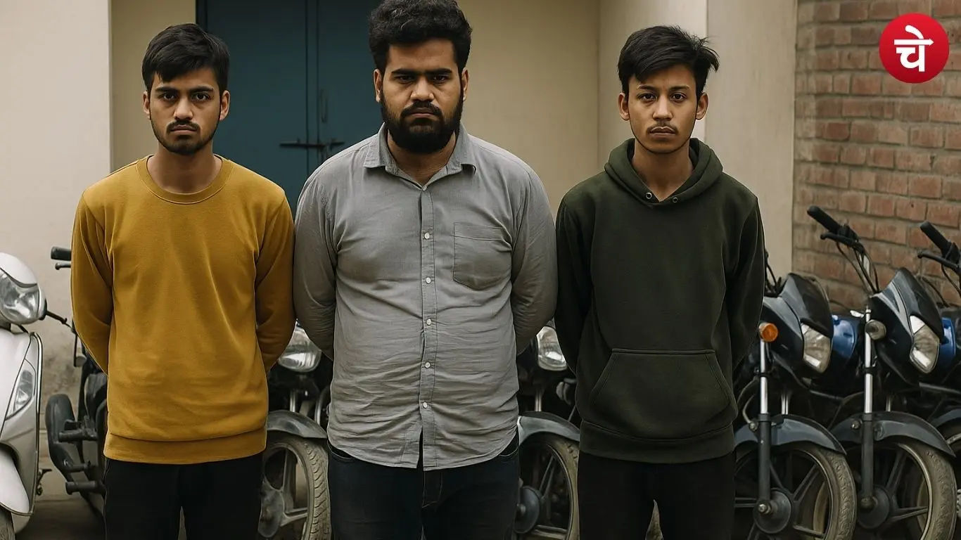 ग्रेटर नोएडा में वाहन चोर गैंग का भंडाफोड़, पुलिस की गिरफ्त में तीन युवक