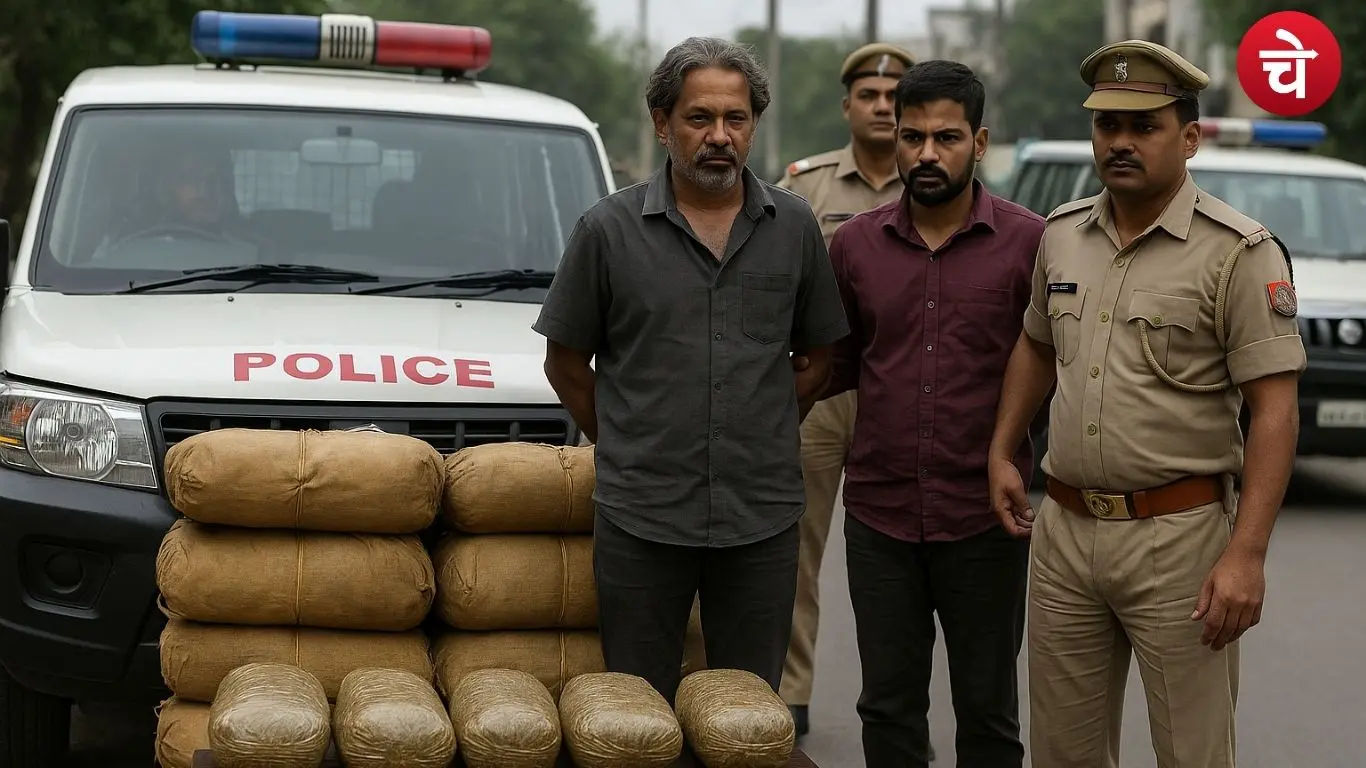 नोएडा पुलिस की दबिश में पकड़ी गई 75 किलो गांजा की खेप