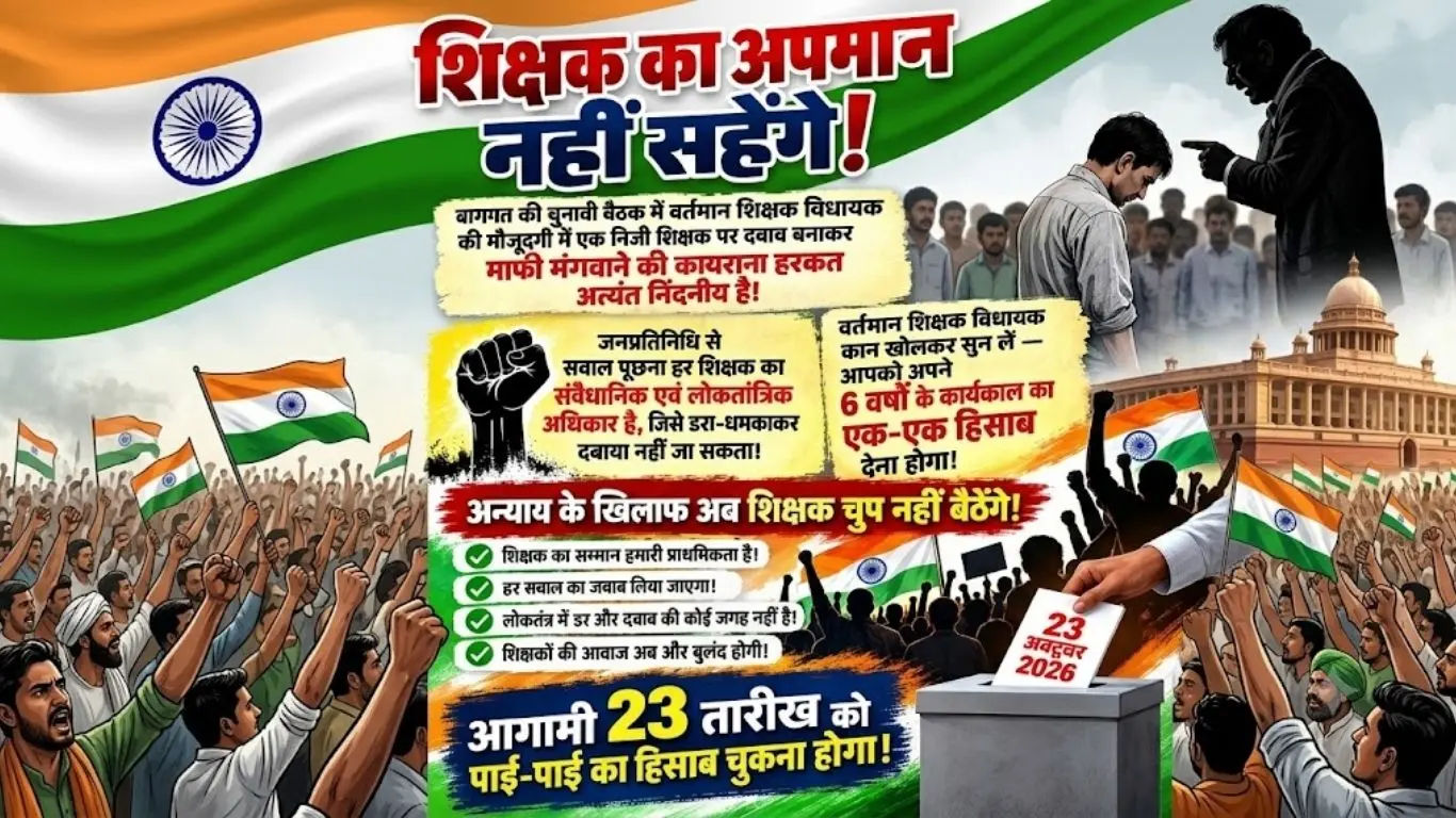 A poster prepared with an appeal to demand an account from the teachers