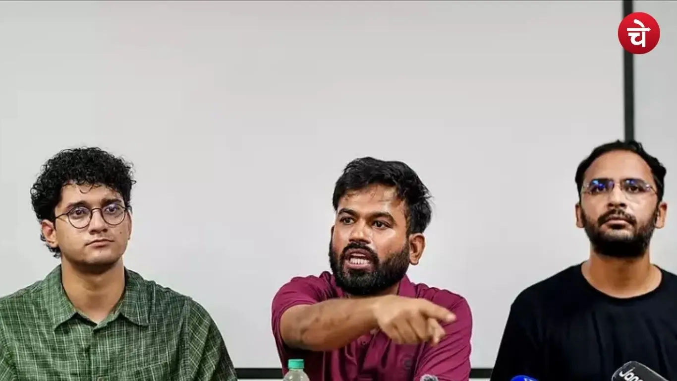 Abhijit Dipke, founder of the Cockroach Janata Party (CJP), and his associates Sourav Das and Ashutosh Ranka
