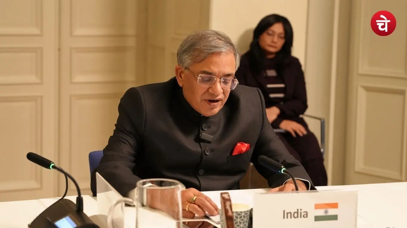 Chief Election Commissioner Gyanesh Kumar during the chairmanship of International IDEA