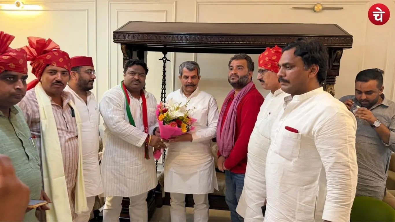 During a PDA panchayat in Salarpur, SP leaders discussed issues concerning the 36 communities and farmers