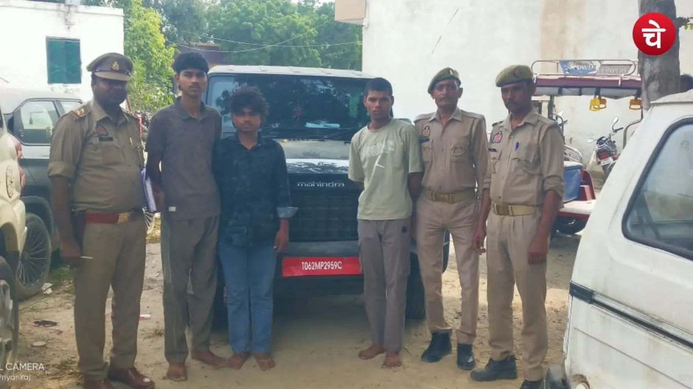 Three accused arrested along with their Thar SUV after fleeing without paying for diesel in Mathura