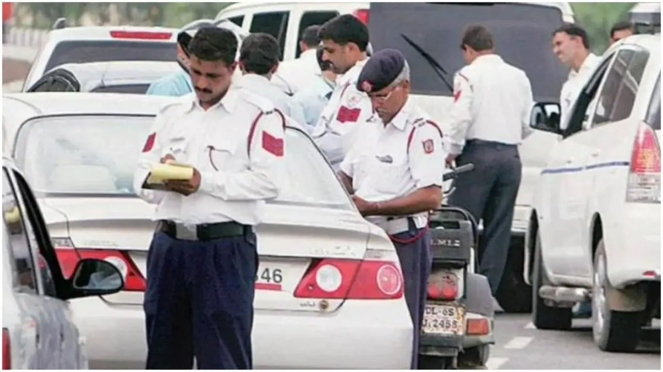 Vehicles heading to Delhi are being checked at Chilla Border security has been stepped up