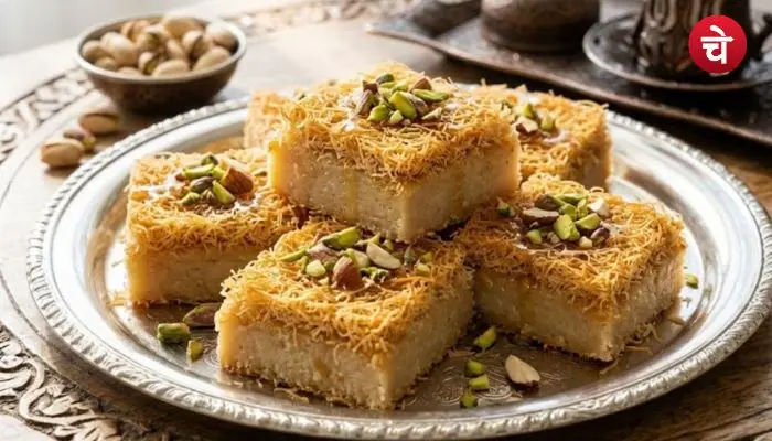 ईद पर इस अंदाज में बनाएं Kunafa Barfi, हर साल तशरीफ लाएंगे मेहमान