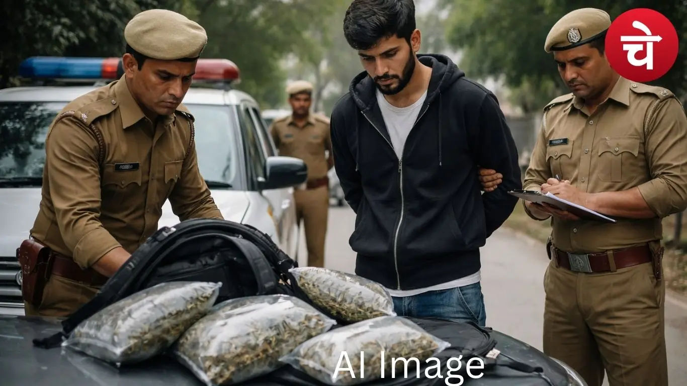 नोएडा में गांजा तस्कर गिरफ्तार