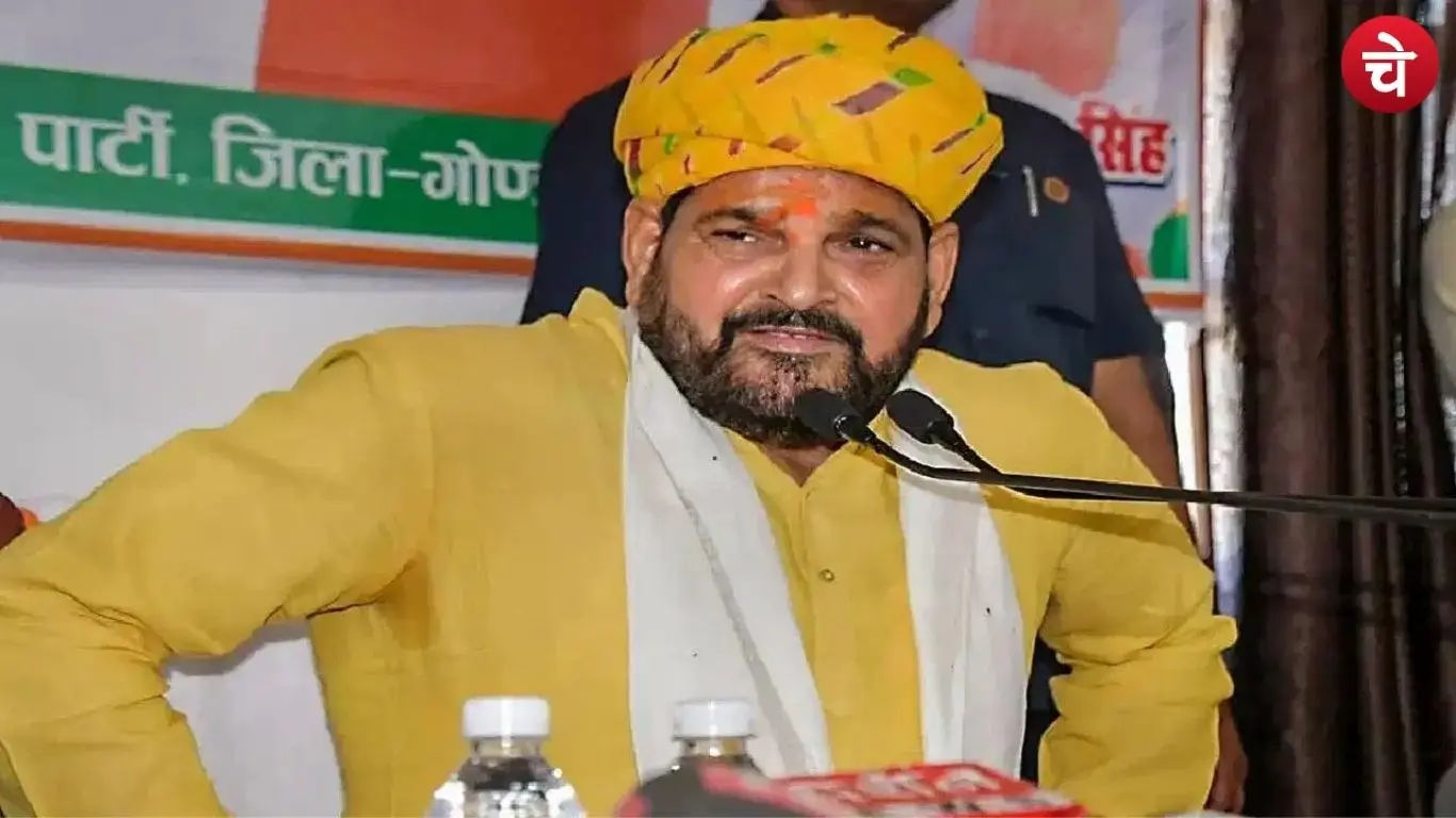 A file photo of Brij Bhushan Sharan Singh the prominent strongman-turned-BJP leader from Uttar Pradesh and former president of the Wrestling Federation of India