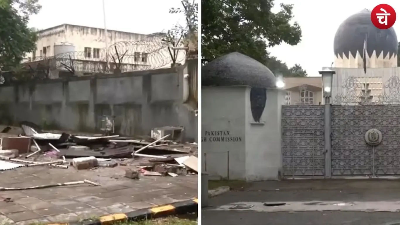 Barricades removed outside the Pakistan High Commission in Delhi