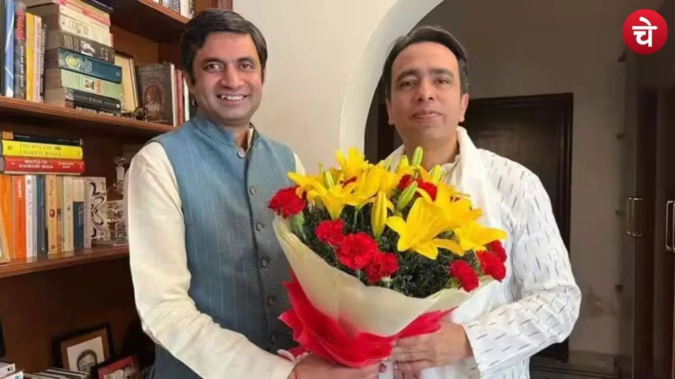 RLD President Aishwarya Raj Singh with Jayant Chaudhary