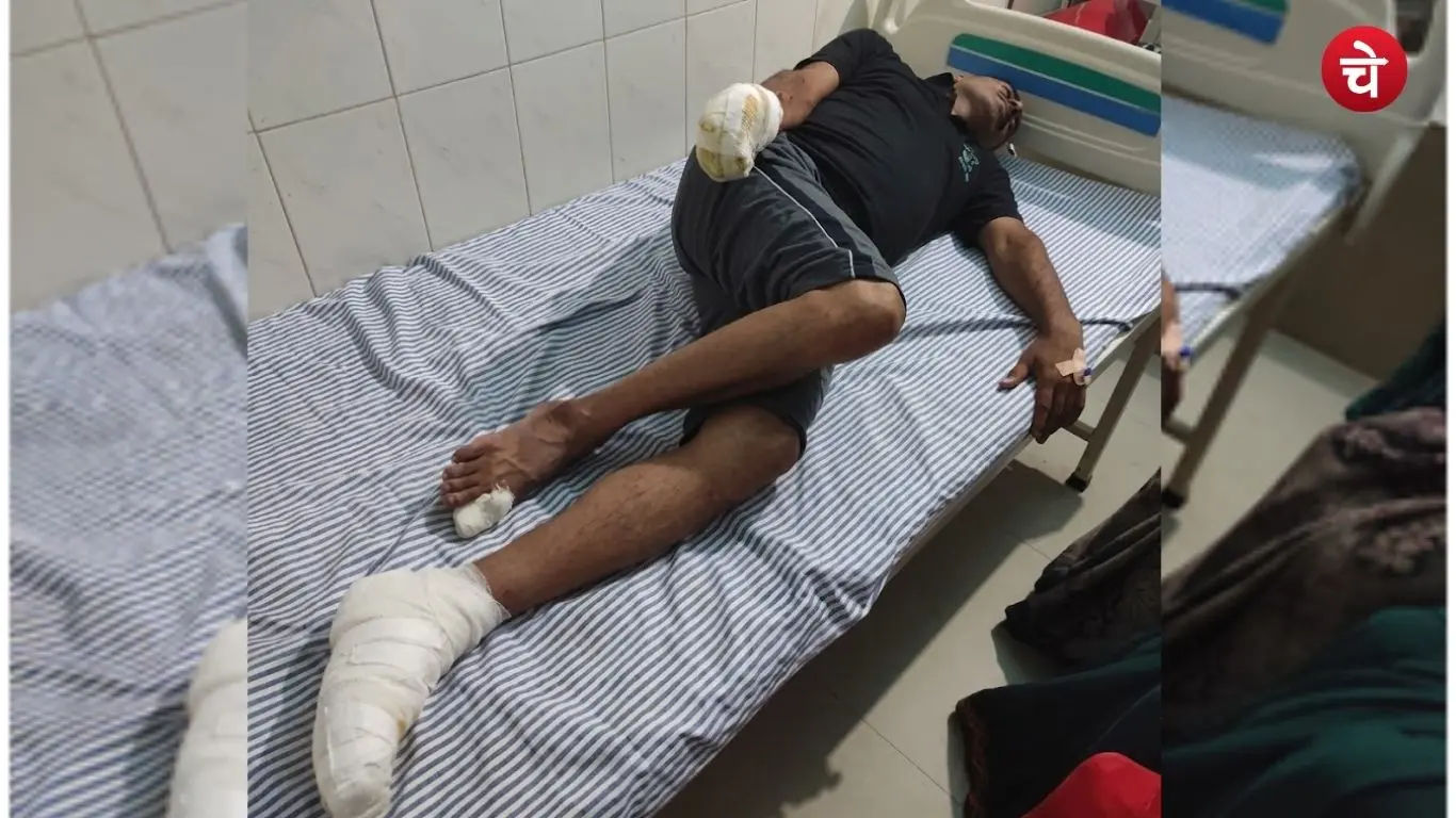 A person injured after coming into contact with a 33,000-volt high-tension line in Jaunpur is undergoing treatment at the hospital