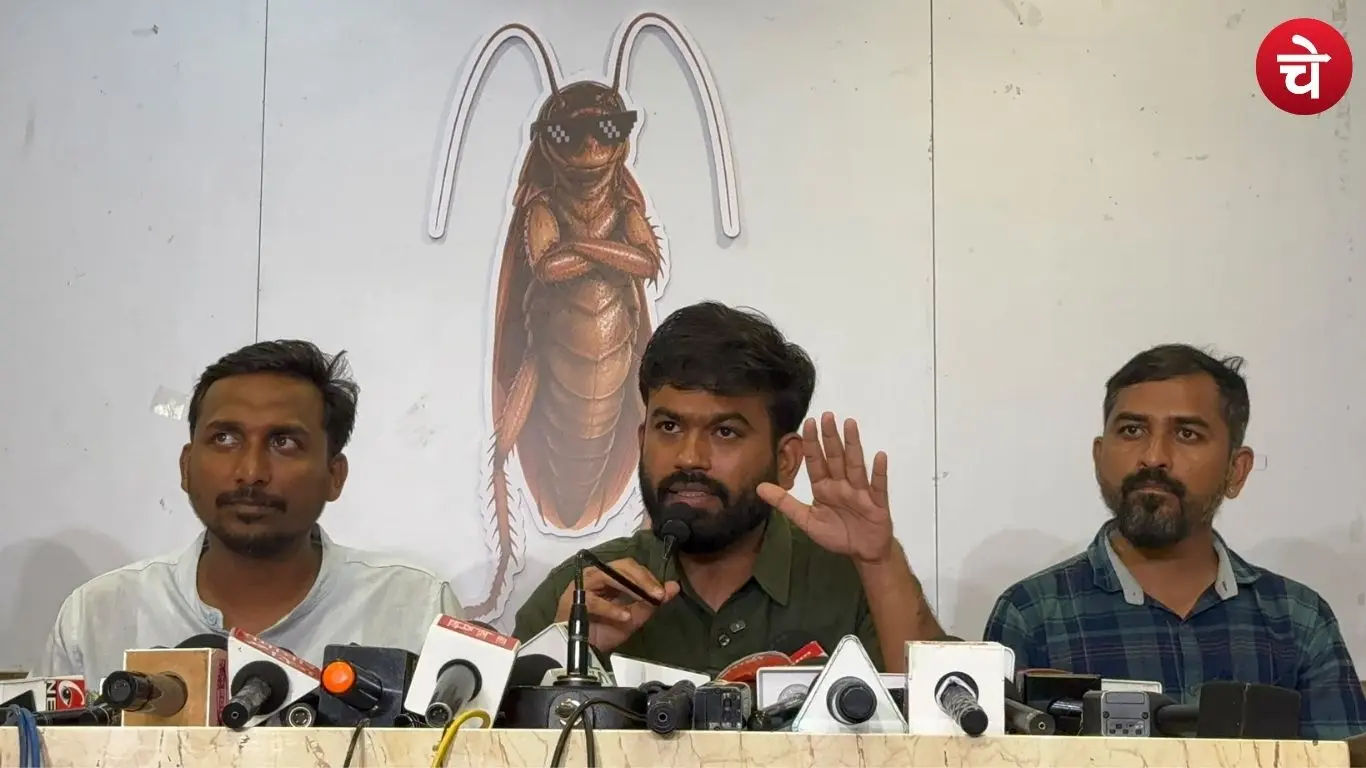Abhijeet Dipke and his team during a press conference in Nagpur