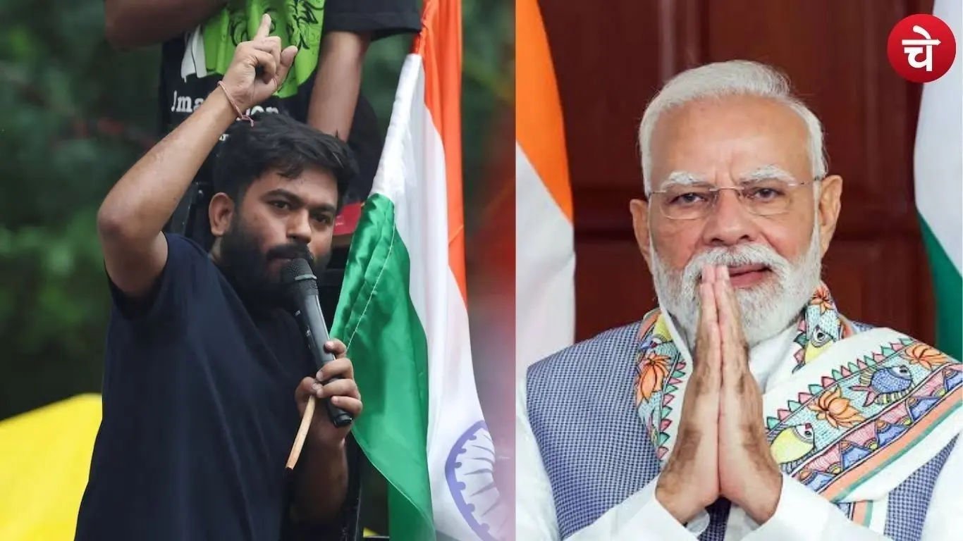 File photo of Abhijit Deepke, founding president of the Cockroach Janata Party (CJP), and the Prime Minister of India, Shri Narendra Modi
