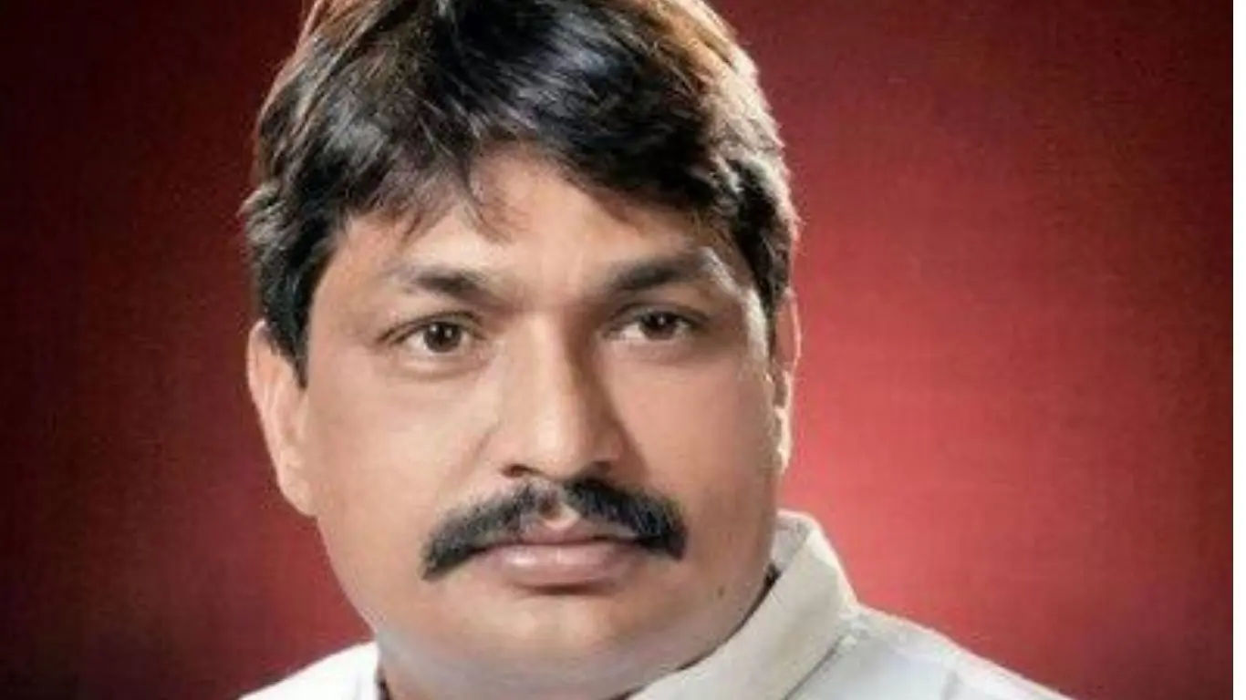 File photo of Bhagwan Sharma, alias Guddu Pandit, former MLA from the Dibai assembly constituency in Bulandshahr Uttar Pradesh