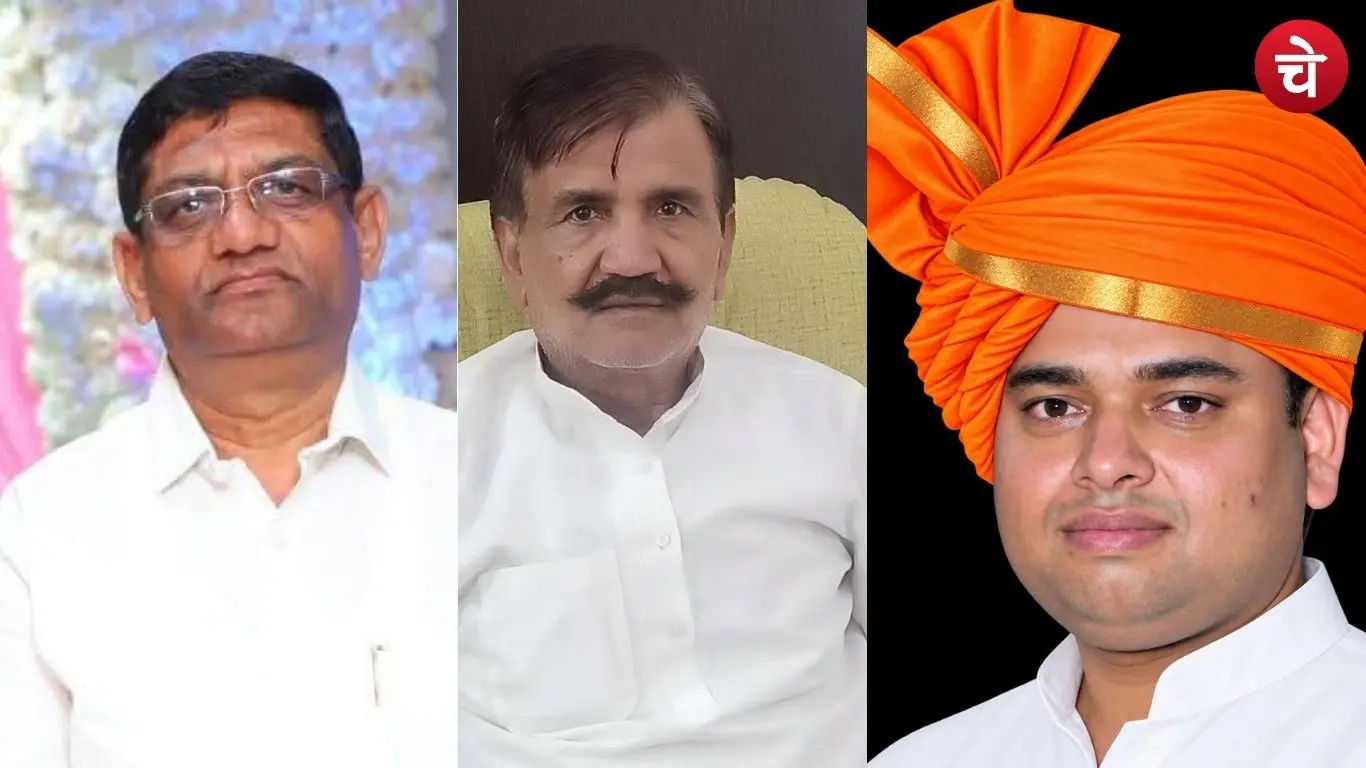 File photo of Devi Sharan Sharma, Pitambar Sharma (Dadri) and Kapil Sharma Advocate (Dadri)