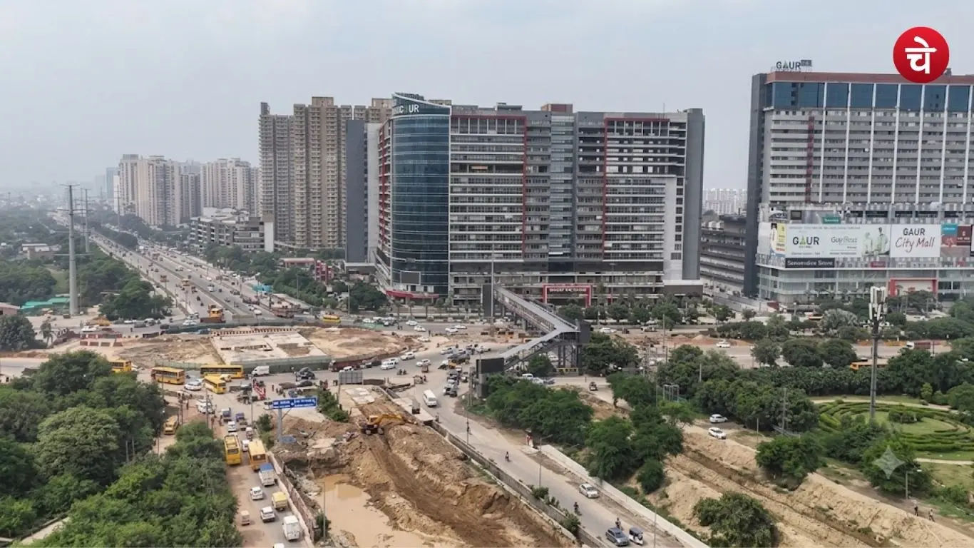 File photo of Gaur Chowk underpass located in Greater Noida West
