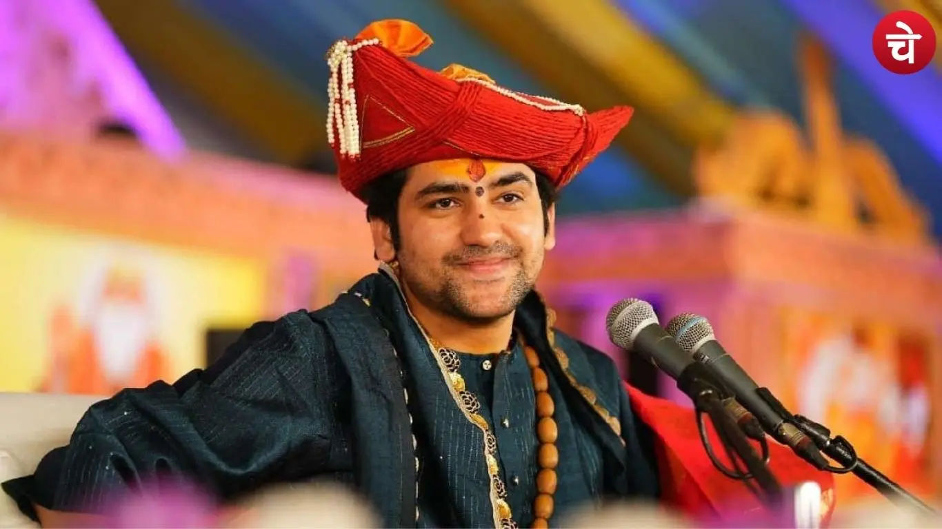 File photo of Pandit Dhirendra Krishna Shastri, the renowned saint and narrator of religious discourses from Bageshwar Dham