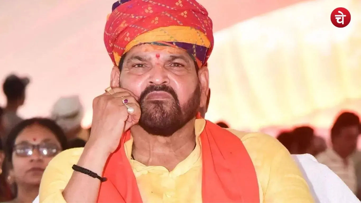 File photo of senior BJP leader and former MP from Kaiserganj, Brij Bhushan Sharan Singh, in Uttar Pradesh