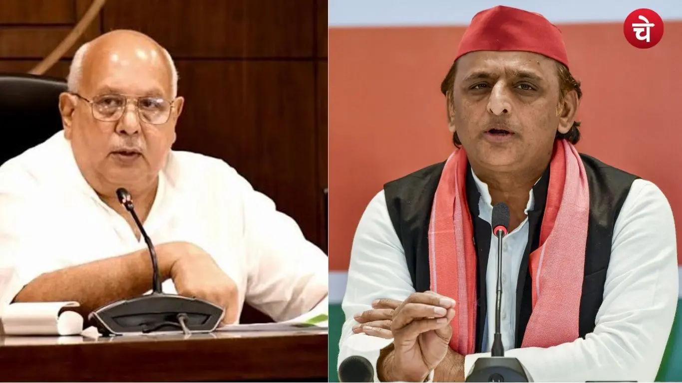 File photos of Yogi government s Agriculture Minister Surya Pratap Shahi and Samajwadi Party National President Akhilesh Yadav