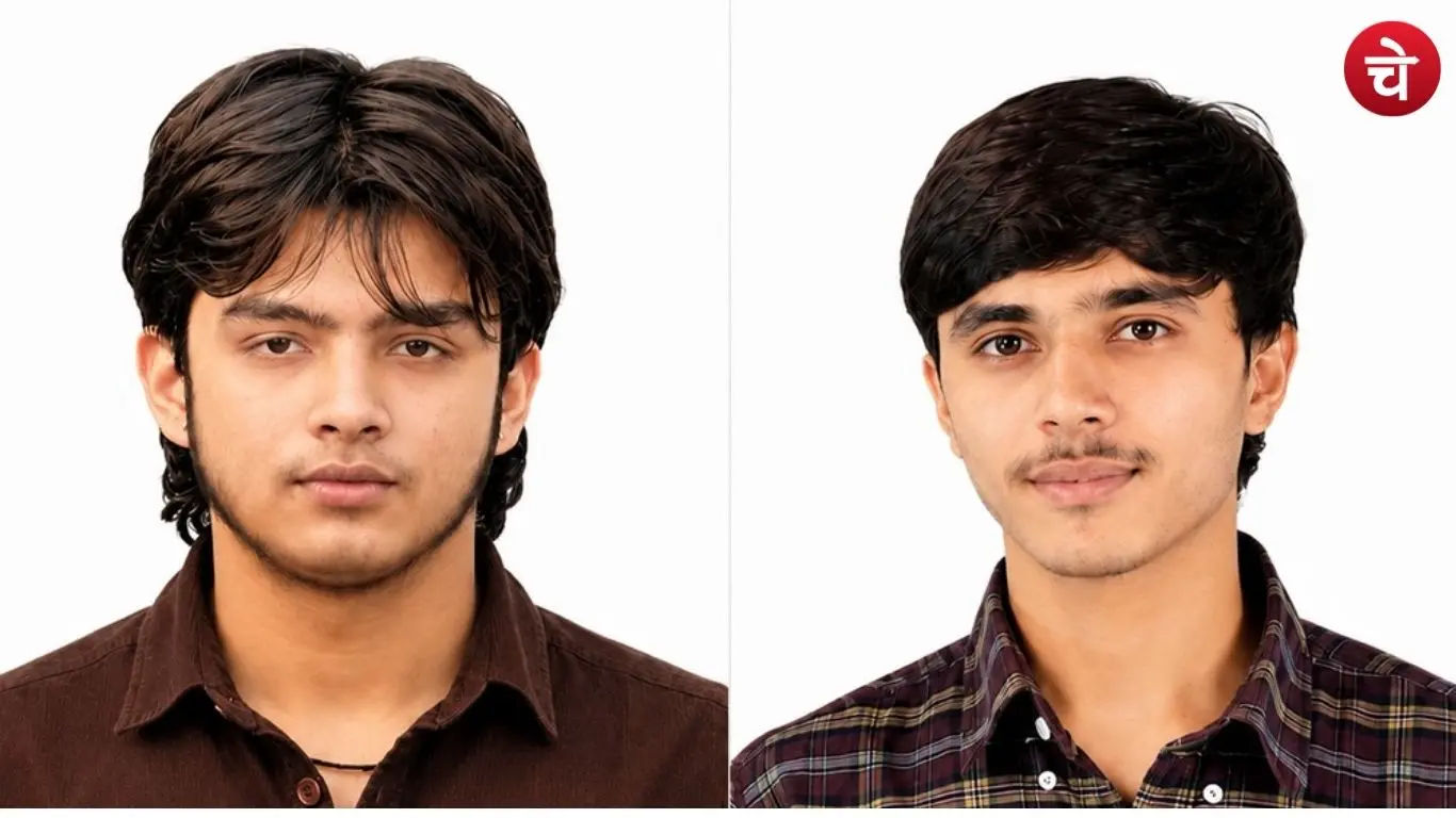 File photos of the two absconding shooters involved in the murder of popular Haryanvi singer Ankit Baliyan