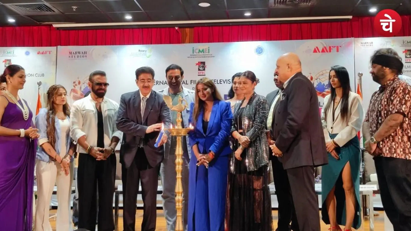 Personalities from the worlds of film, art, and media both domestic and international at the closing ceremony of the 19th Global Film Festival in Noida