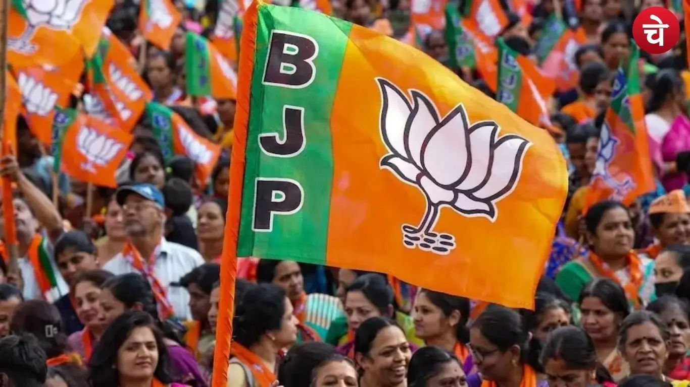 Photo of the Bharatiya Janata Party (BJP) flag