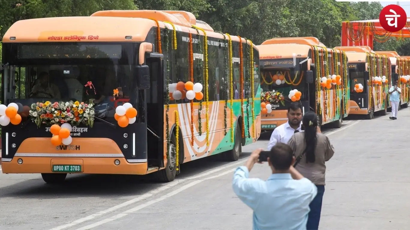 Photos of e-buses