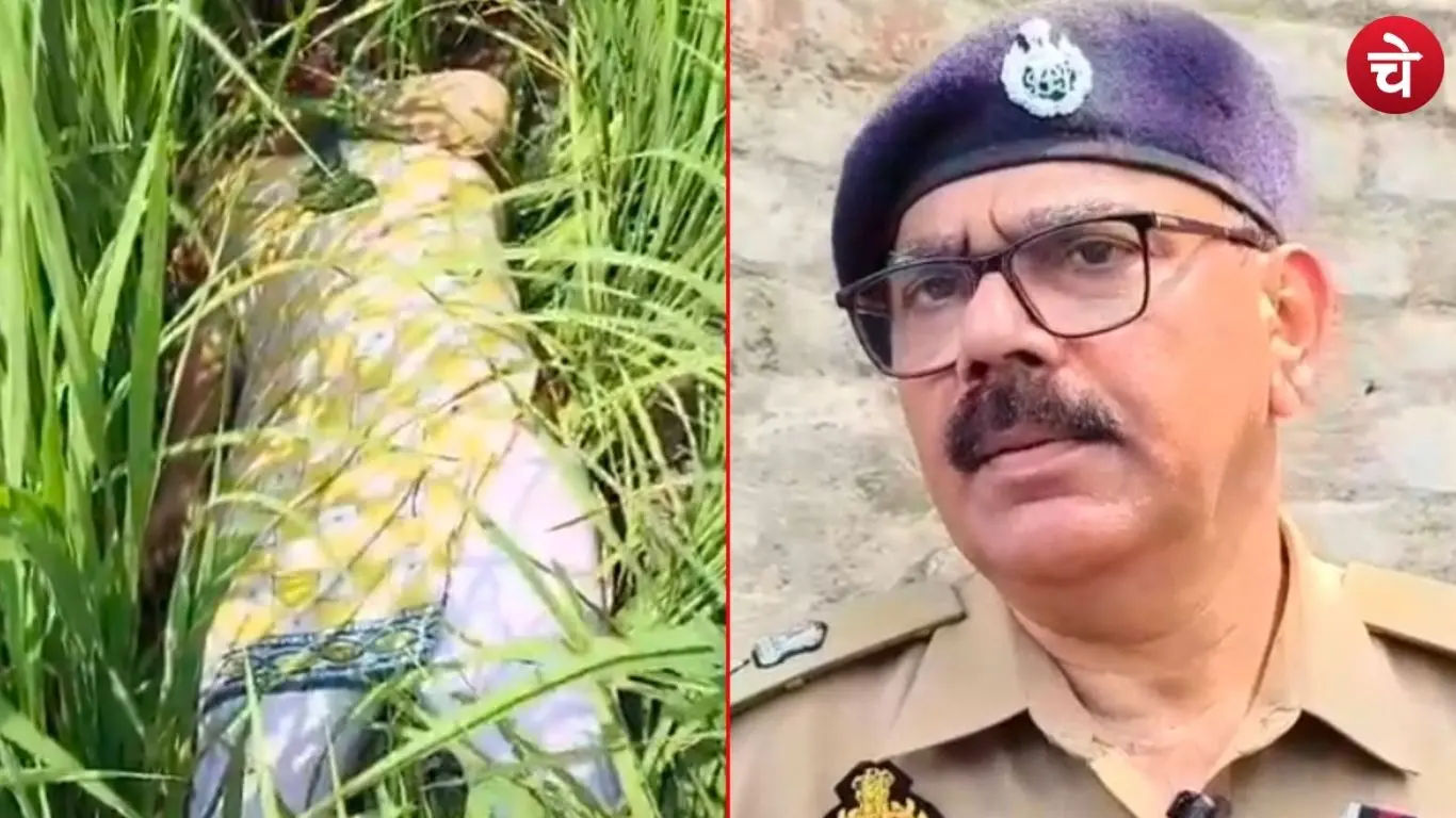 Police team investigating the mother-daughter murder case in Ballia