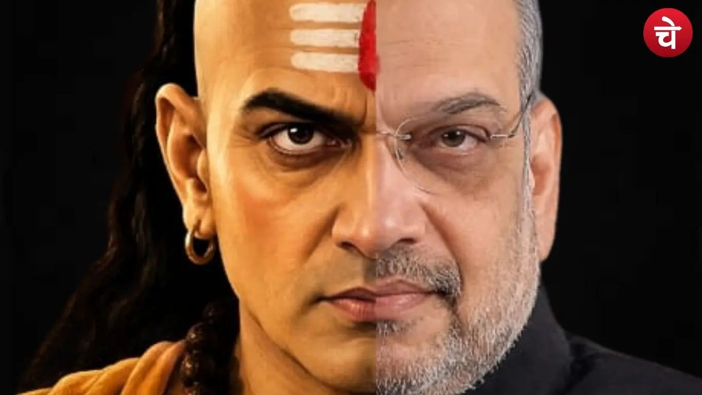 Poster titled The Real Chanakya of Politics prepared by the Chetna Manch team