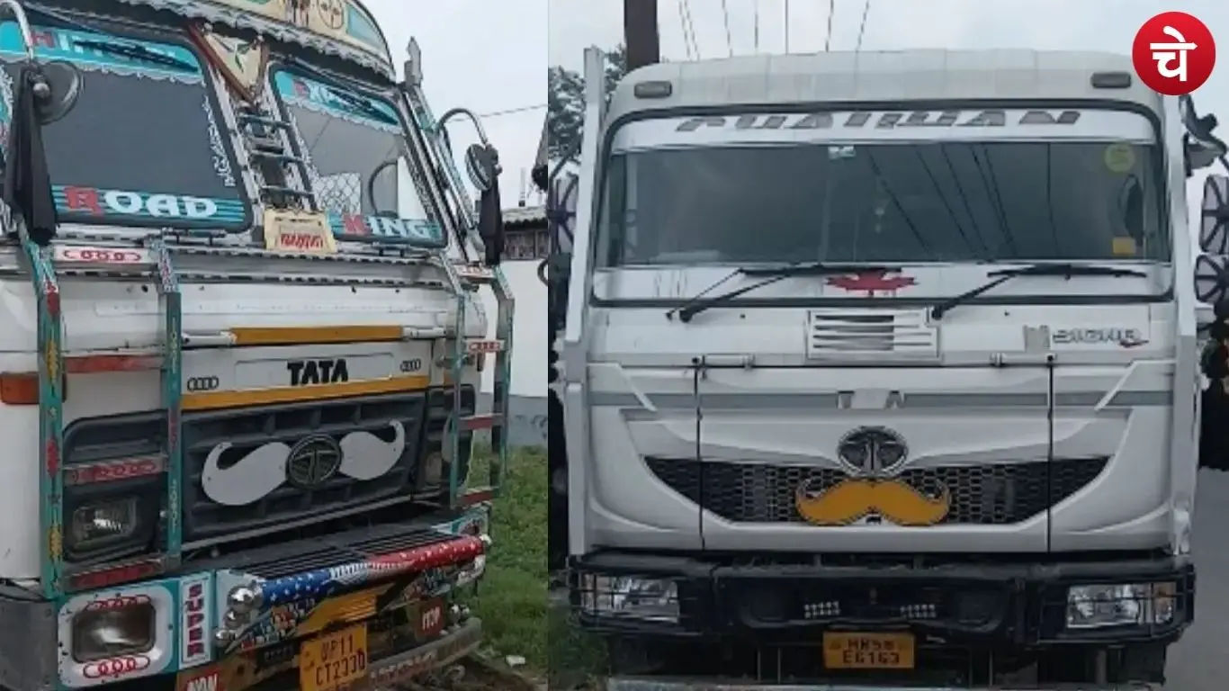 Saharanpur police seized dumper trucks and JCBs involved in illegal mining