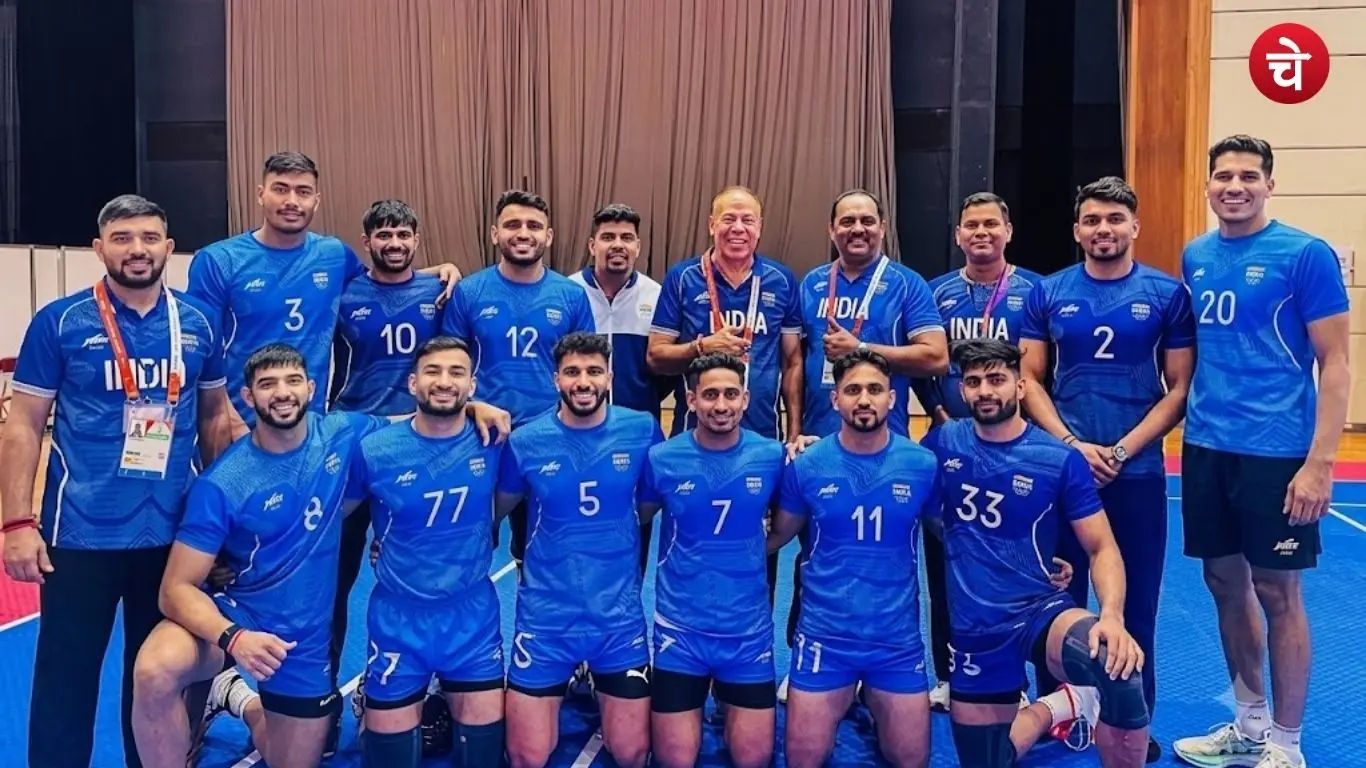 The Indian men's kabaddi team that won the gold medal by defeating Iran at the 2026 Asian Games