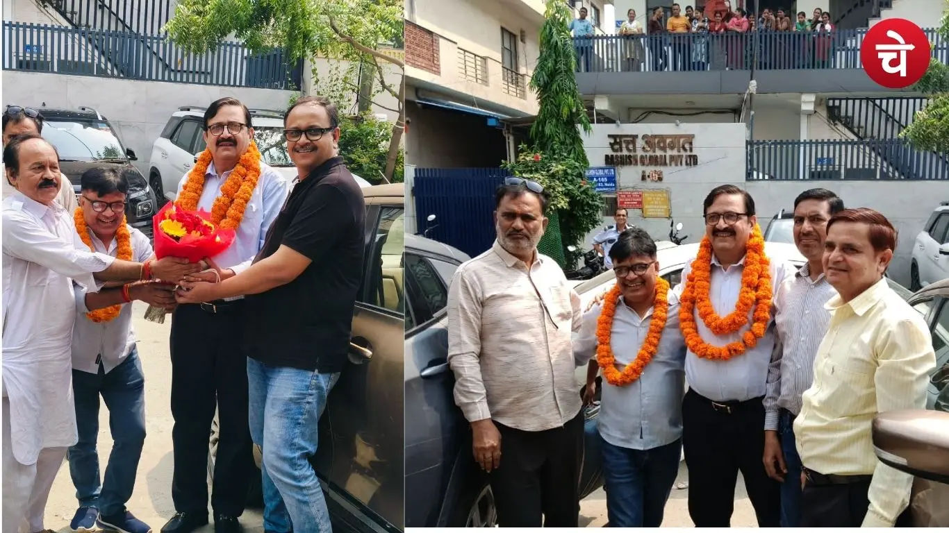 गुजरात से लौटी चेतना मंच की टीम, नोएडा कार्यालय में हुआ भव्य स्वागत